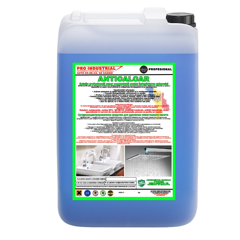 ANTICALCAR – detergent profesional pentru îndepărtarea rapidă a calcarului, fără urme